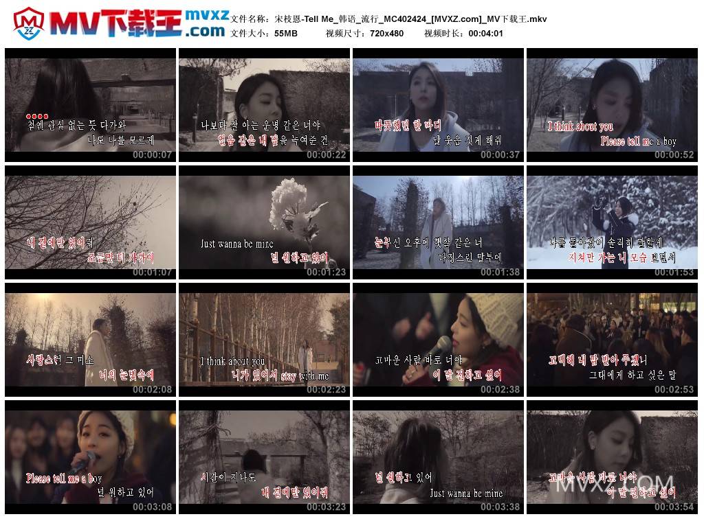 宋枝恩-Tell Me_韩语_流行_MC402424